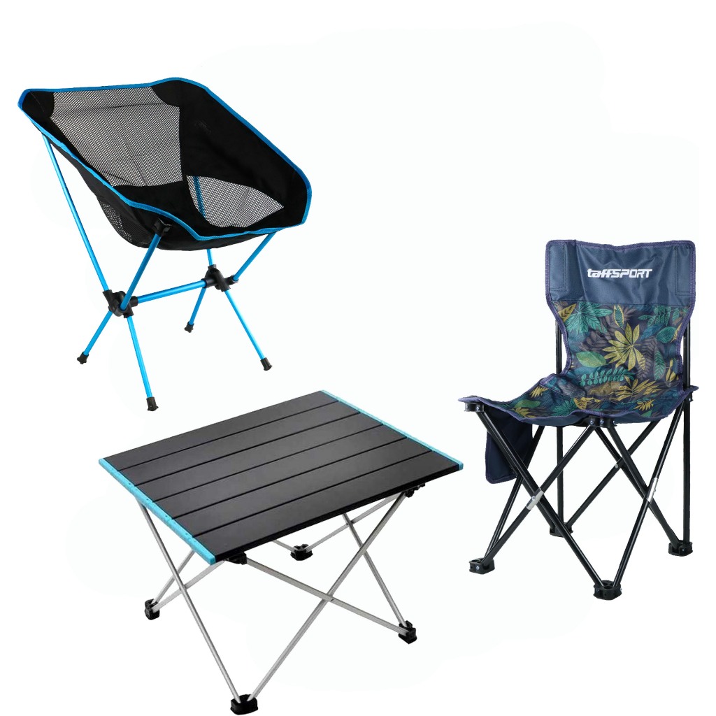 Meja Kursi Piknik Lipat Portable - Set Meja Kursi Camping - Paket Meja Kursi Piknik Lipat