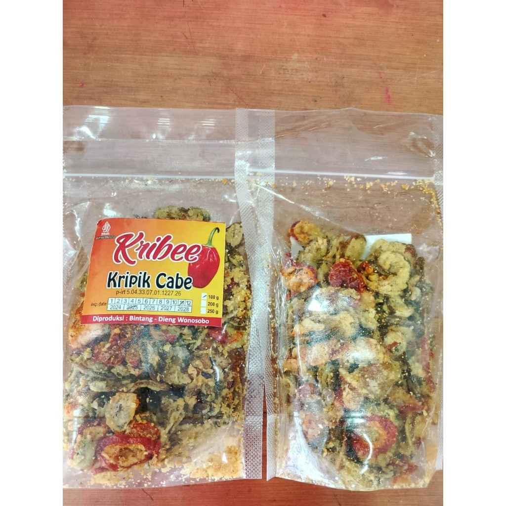 

{WAJIB COBA!!} KRIBEE (KERIPIK CABE ) KHAS DIENG 100GR