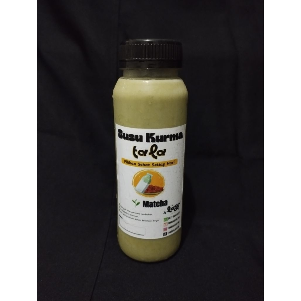 

Susu Kurma Tala Matcha 250ml Asi booster Tanpa gula tambahan dan tanpa pengawet