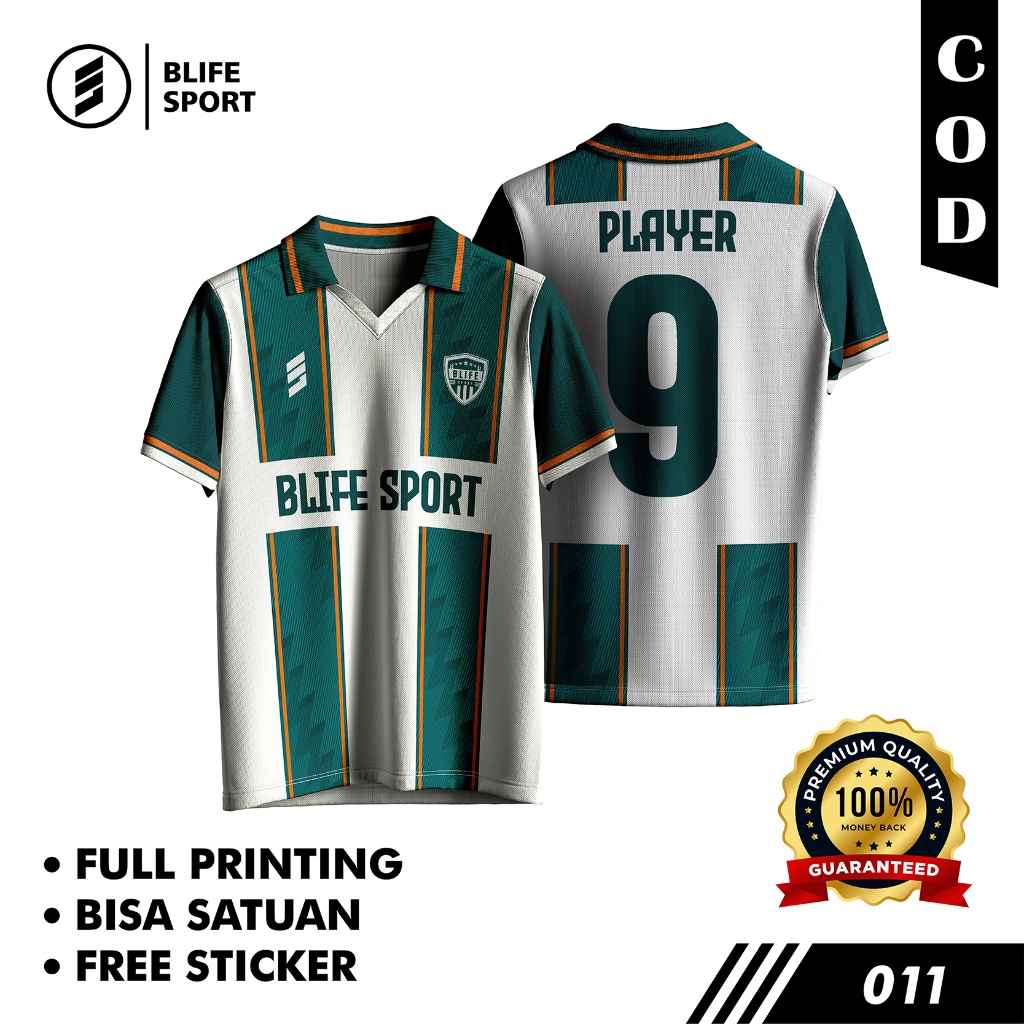 [ COD BISA SATUAN ] JERSEY FUTSAL/BOLA CUSTOM FULL PRINTING.