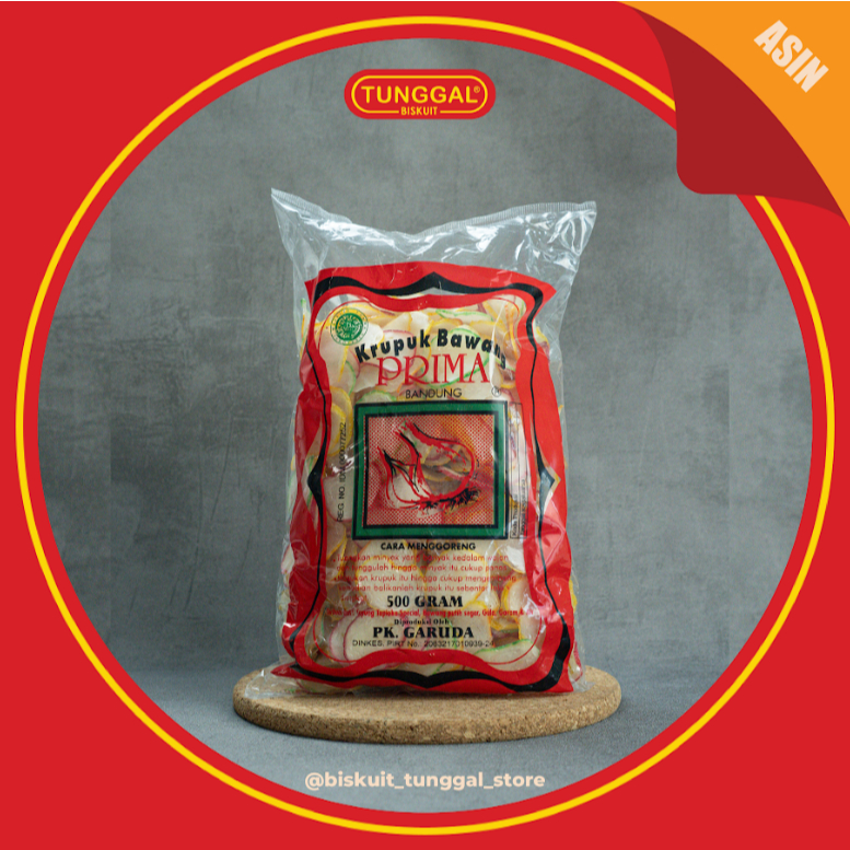 

Kerupuk Bawang Prima (Mentah) 500gr