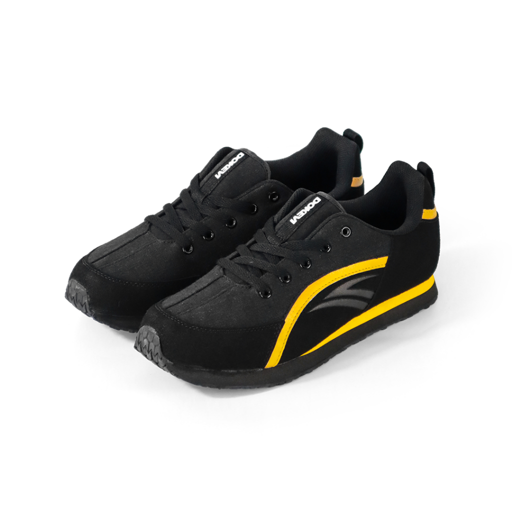 DOKEVI - Eclipse Black Yellow | Sepatu Sneakers | Sepatu Casual