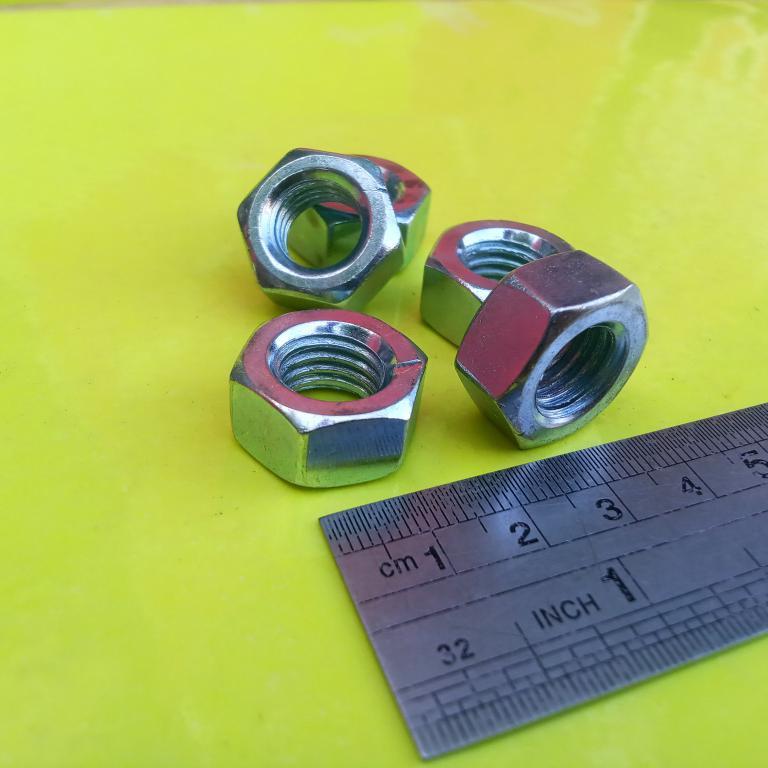 MUR GALVANIS M12 PUTIH/ MUR BAUT KUNCI 19 / MUR PUTIH M12  / MUR GALVANIZ M12 / NUT M12 BAUT 19