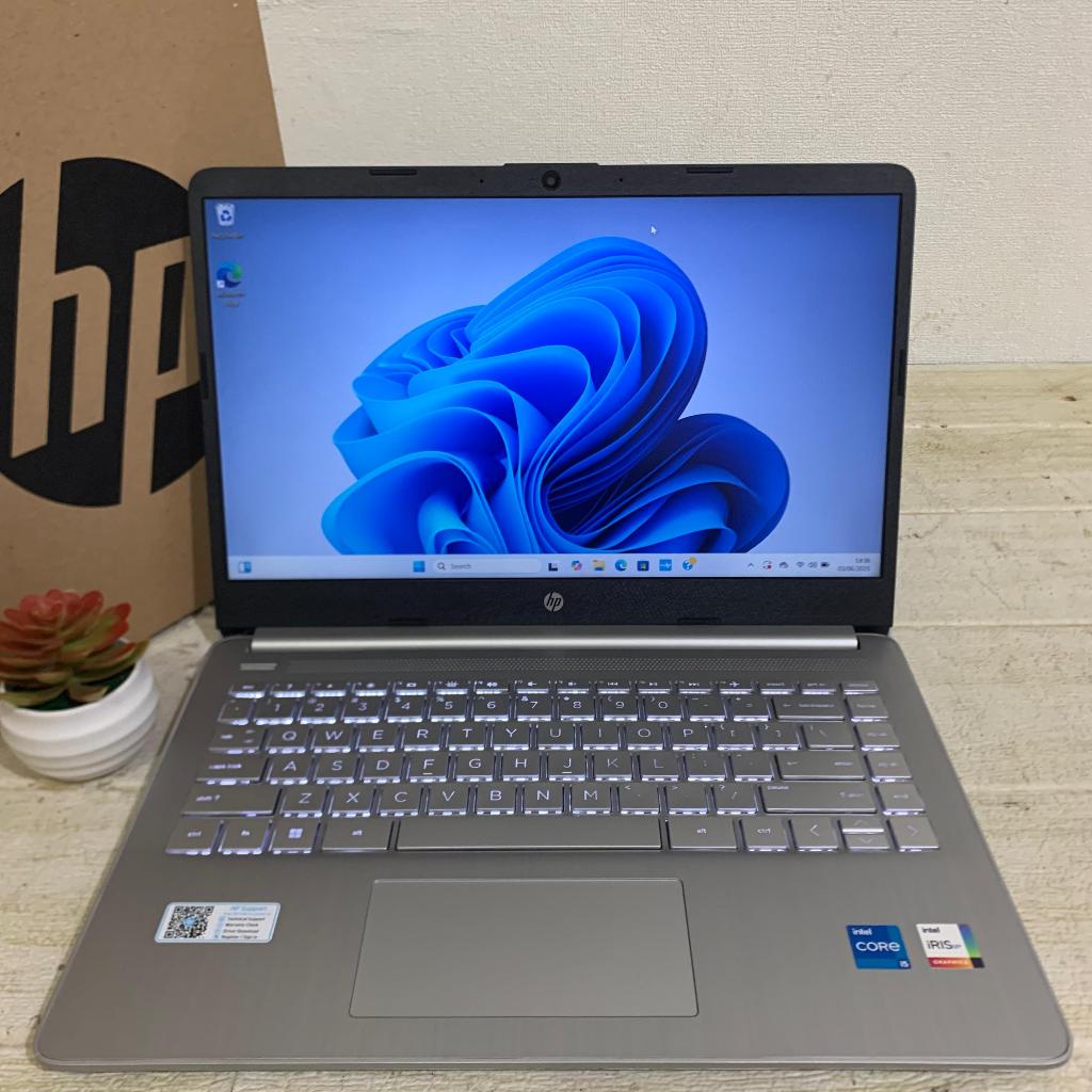 BARU Laptop Slim HP 14s DQ5118TU | Core i5 1235U | RAM 8 GB | SSD 512 GB | Key Backlight | Layar 14"