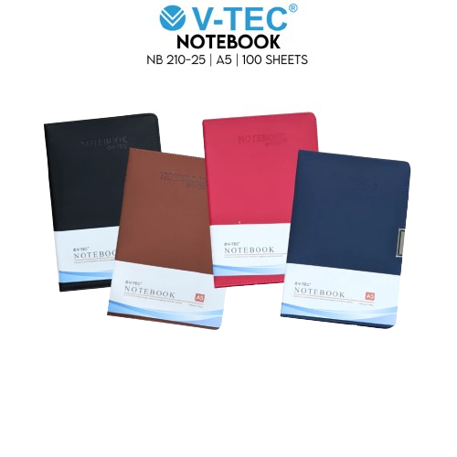 

V-TEC Notebook NB 210-25 UK. A5 100GSM / 100 SHEETS