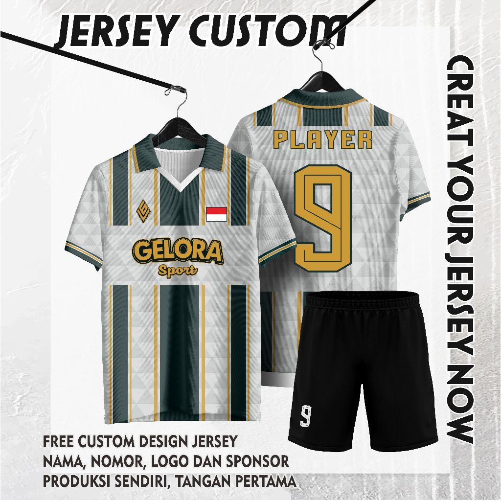 Jersey Futsal Full Printing Bebas Custom Design (BISA SATUAN)