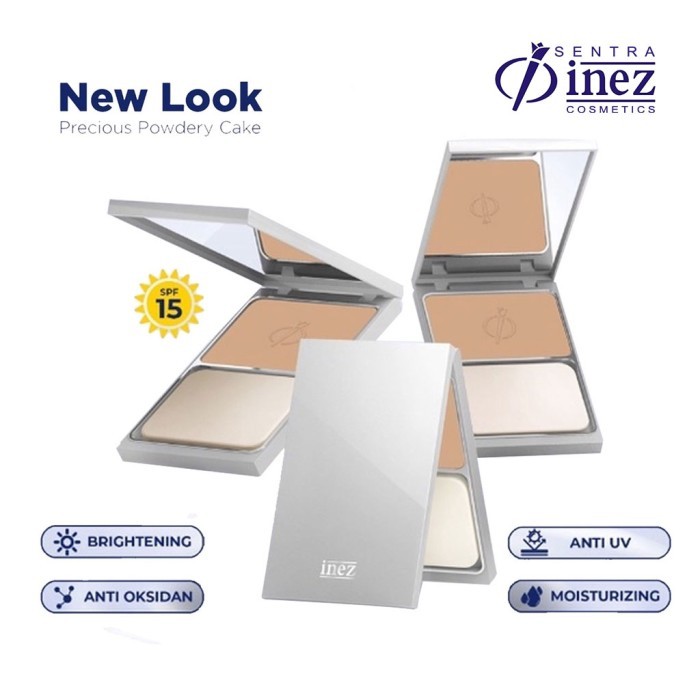 [BESTY] INEZ - Precious Powdery Cake Bedak Padat Glowing - Inez Cosmetic Official