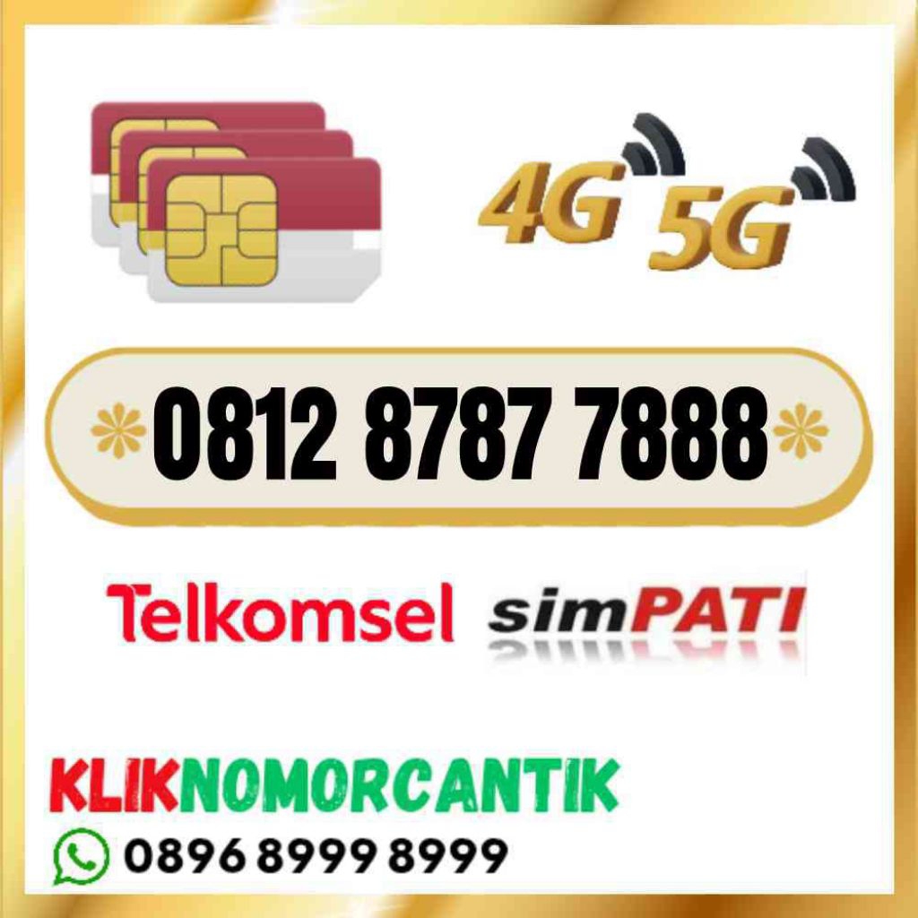nomor cantik Telkomsel simpati O812 8787 7888