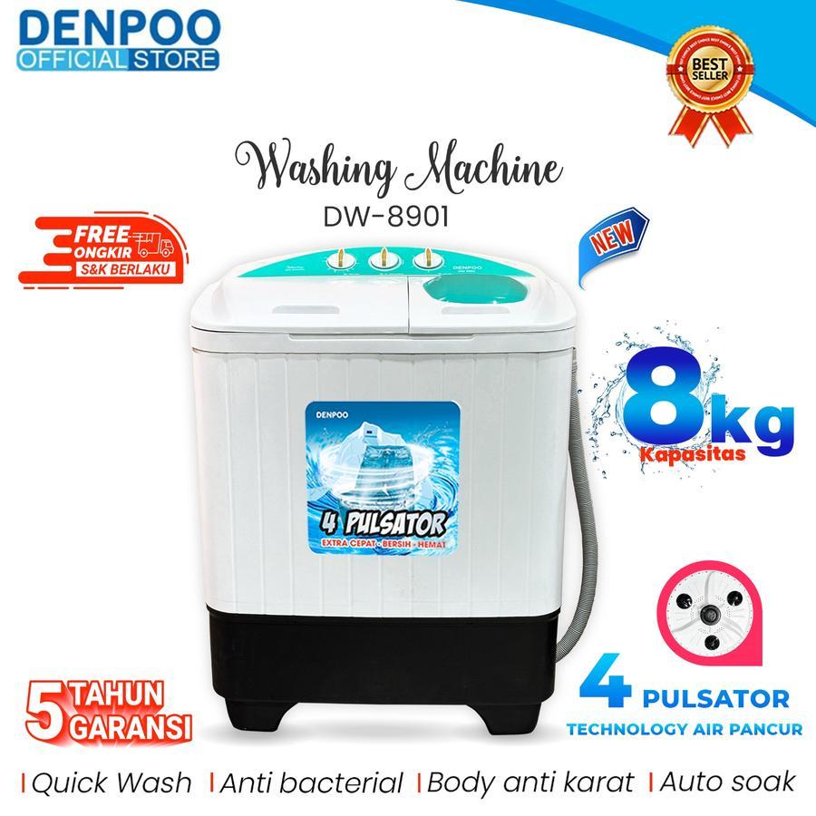 Mesin cuci denpoo 2 tabung DW 8901