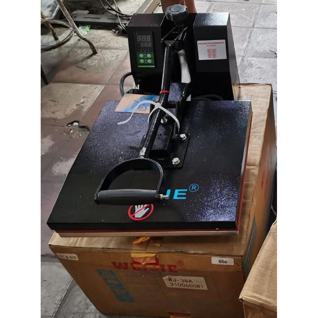 MESIN PRESS SABLON WEIJIE 38A PRESS KERAH / JAS