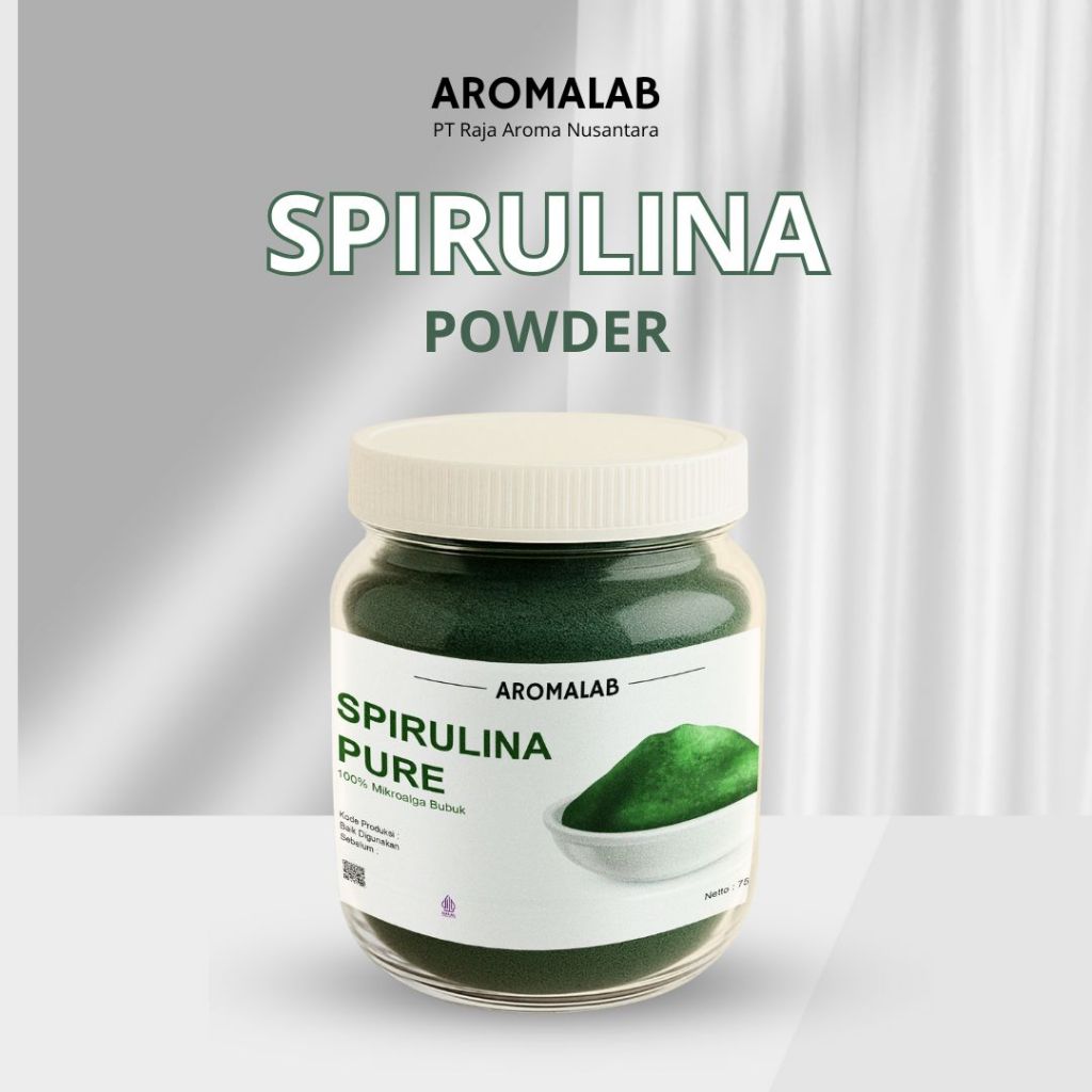 

Bubuk SPIRULINA 100% Murni 100gr Spirulina Powder Berkhasiat