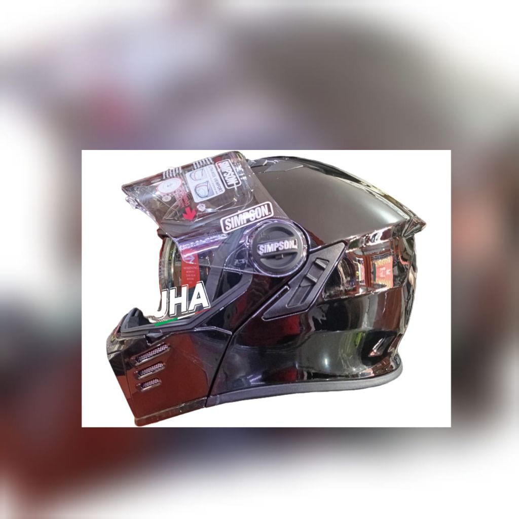 HELM MOTOR SIMPSON DARKSOME BLACK GLOSYY