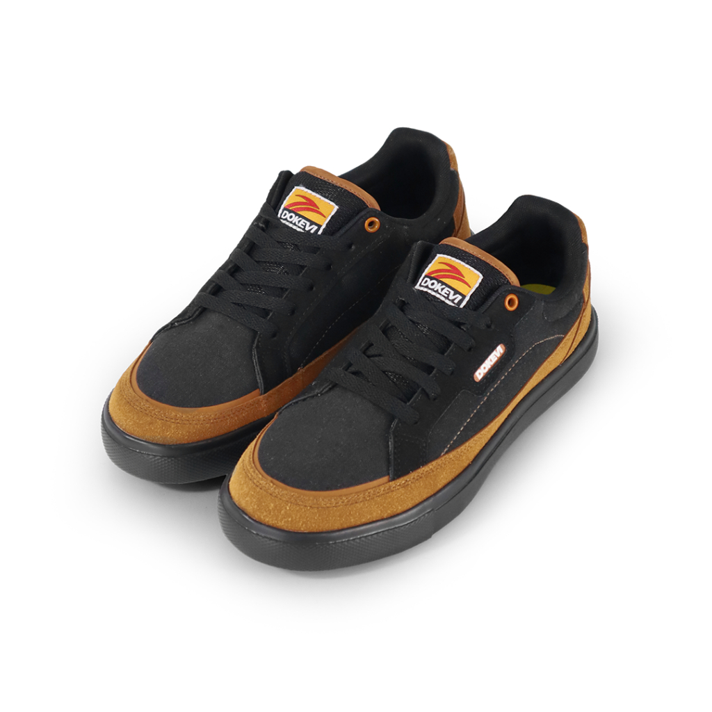 DOKEVI - Temwaroo Black Gold | Sepatu Sneakers | Sepatu Casual