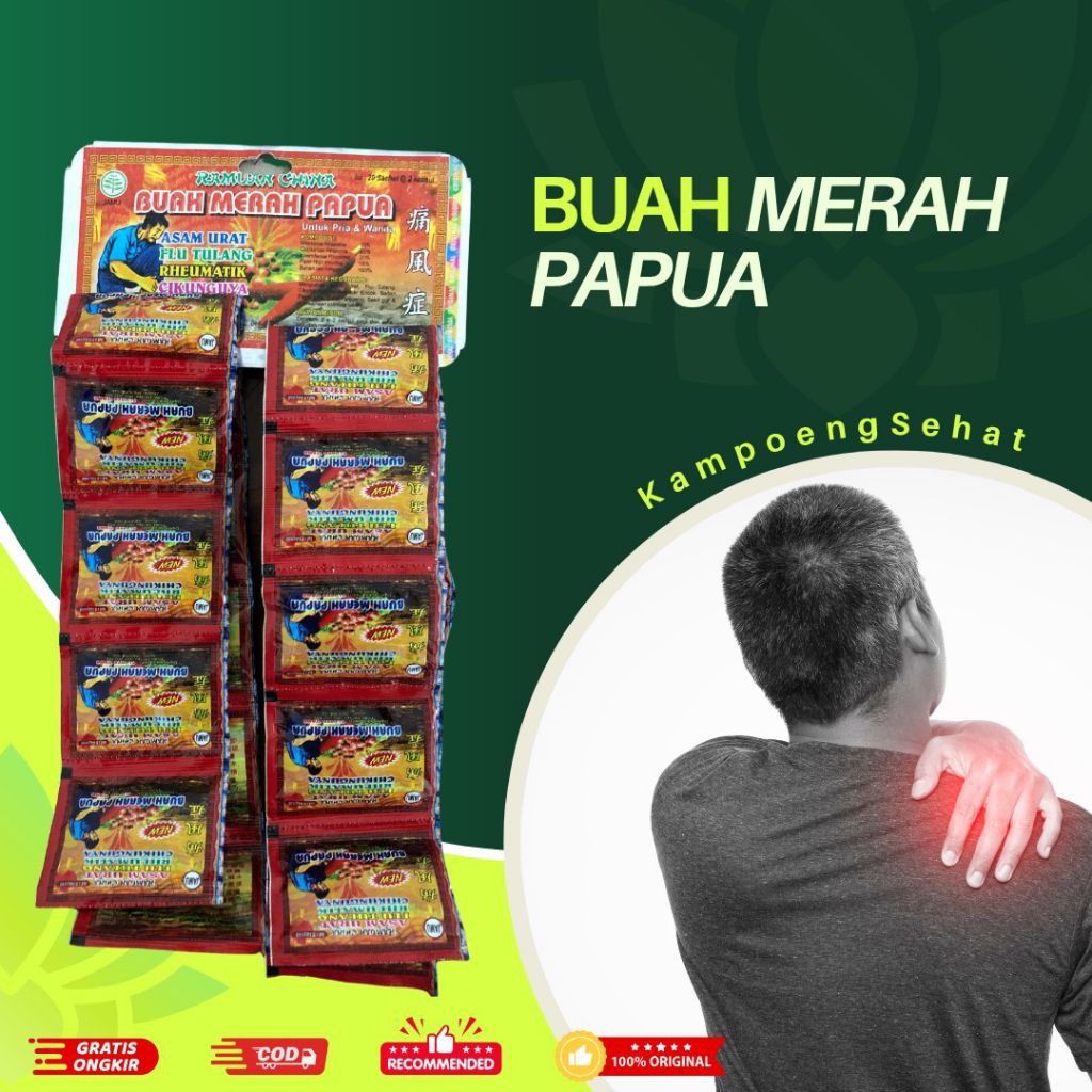 

Buah Merah Papua Kapsul Bmp Asam Urat Pegal Linu