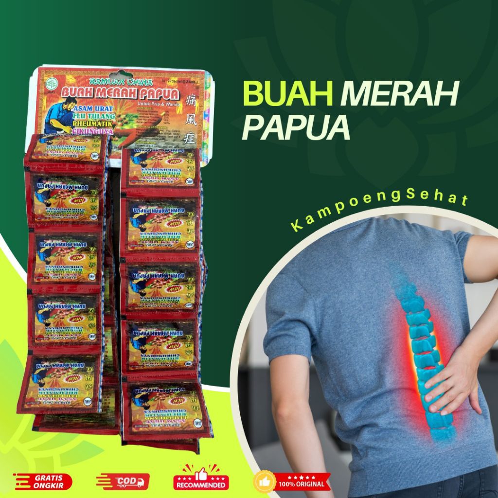 

Kapsul Buah Merah Papua Original 1 Renceng 100% Asli