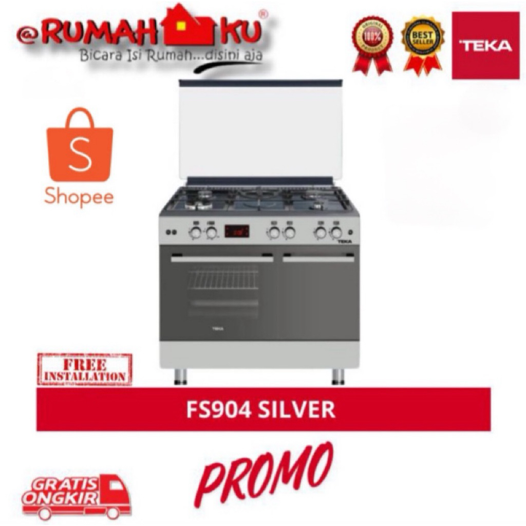 FREESTANDING COOKER TEKA FS 904 SILVER - KOMPOR GAS DENGAN OVEN