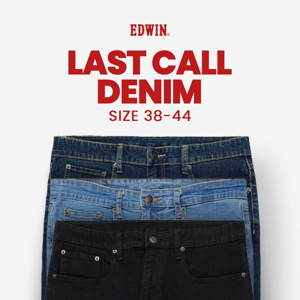 [LAST CALL SALE] EDWIN JEANS - Denim Collections Celana Jeans Panjang Pria Size 38-44 Big Size