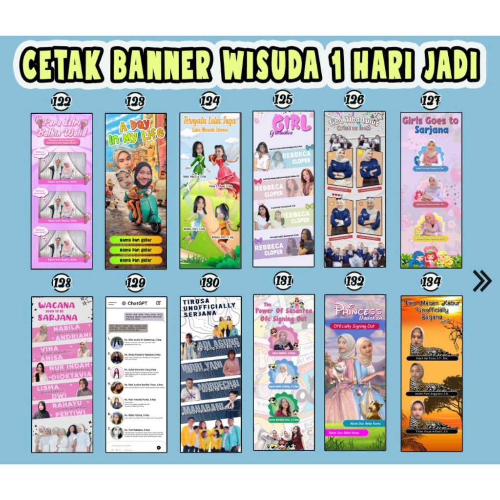 Cetak BANNER X Banner Wisuda  80x180cm X banner wedding dll