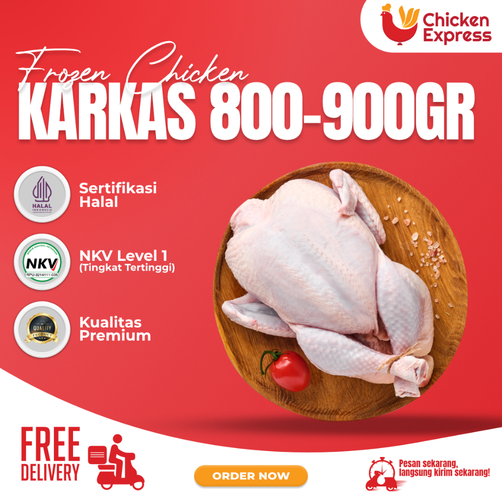 

Karkas Ayam Frozen Premium 800gr | Kirim Cepat, Siap Masak