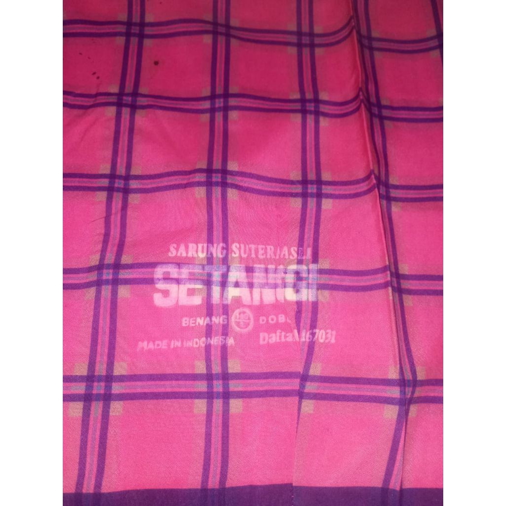 sarung bhs setanggi full sutra spunslik bekas minusan