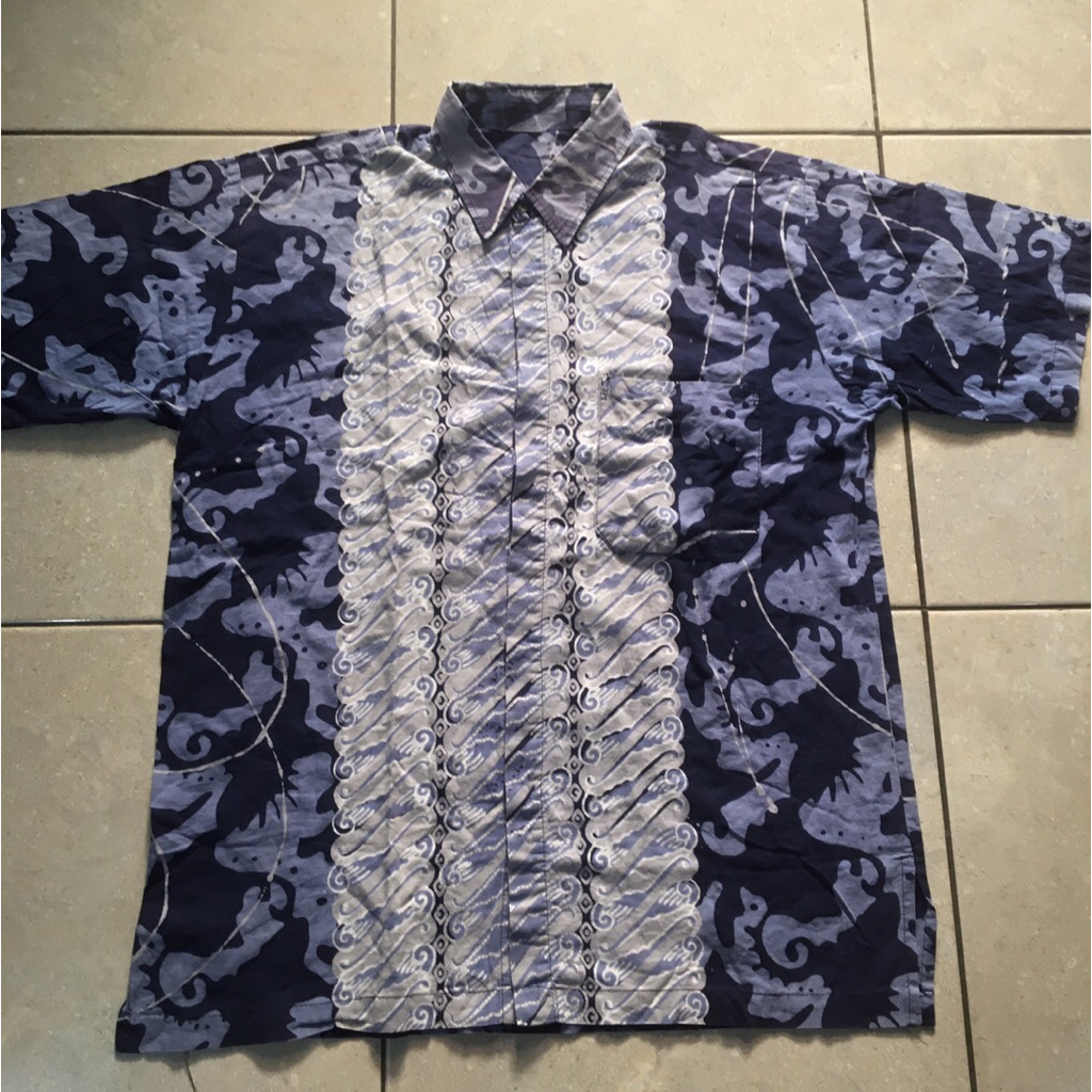 Batik Pria Warna Biru