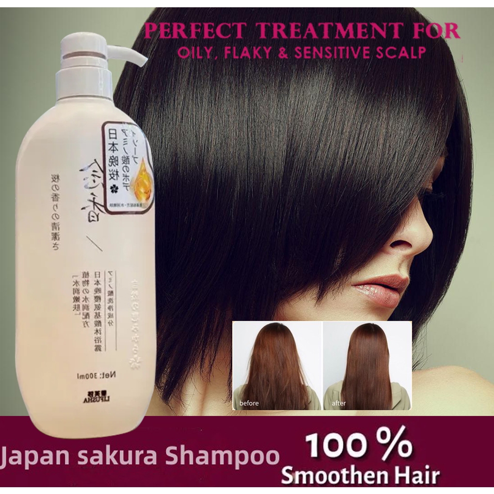 Jepang Shampoo Sakura Anti-Dandruff Oil Control Hair-Loss Fluffy