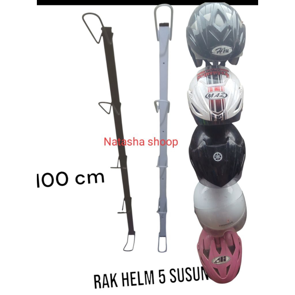 Rak Gantung Helm 5 Susun Organizer Penyimpanan Helm Model Gantung Serbaguna