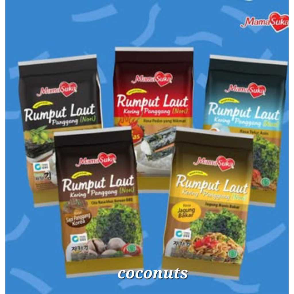 

MamaSuka - Rumput Laut Panggang Mix isi 2 x 4.5Gr