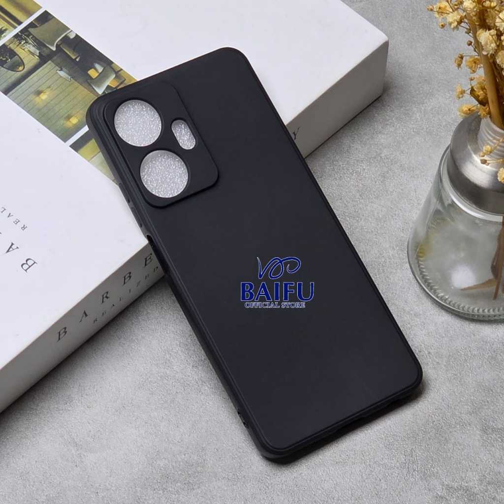 Realme C55 nfc Softcase Black Case Macaron Black Realme C55 nfc