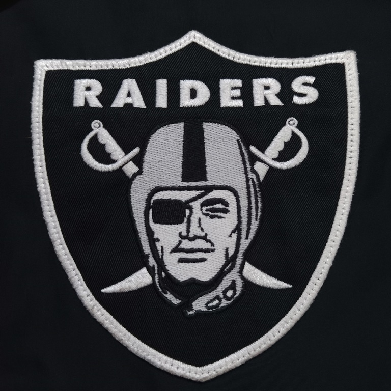 GU x RAIDERS varsity jacket black XL