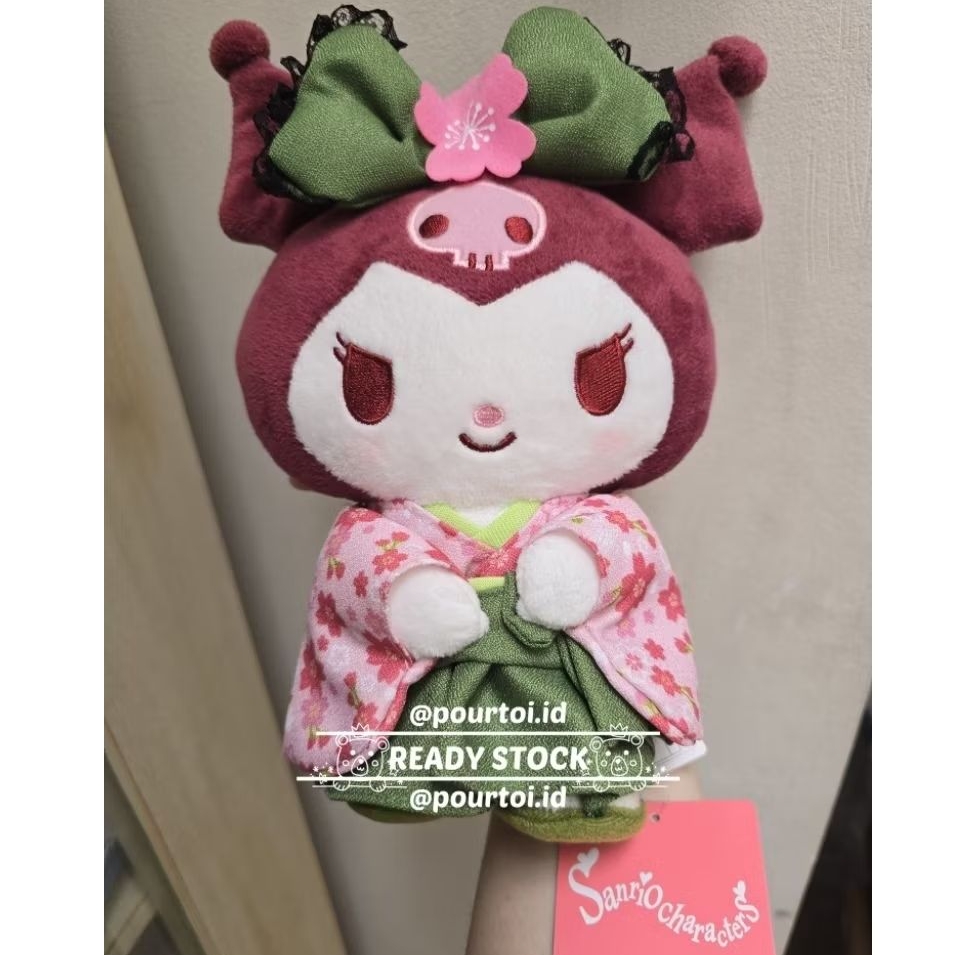 (ORIGINAL) SANRIO JAPAN - KUROMI in SAKURA KIMONO Boneka Plush Toy