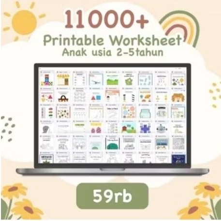 11.000+ HALAMAN PRINTABLE WORKSHEET ANAK Usia 2-5tahun