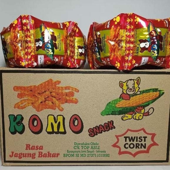 

[TERMURAH] Snack Komo 500 Jagung Bakar 1 Karton isi 40 pcs