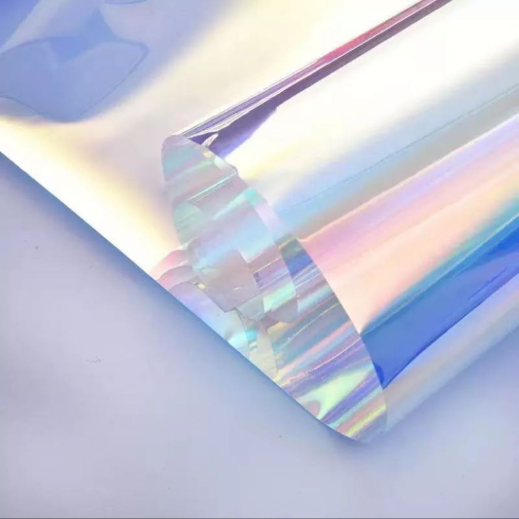 

[per lembar] cellophane kertas buket warna hologram