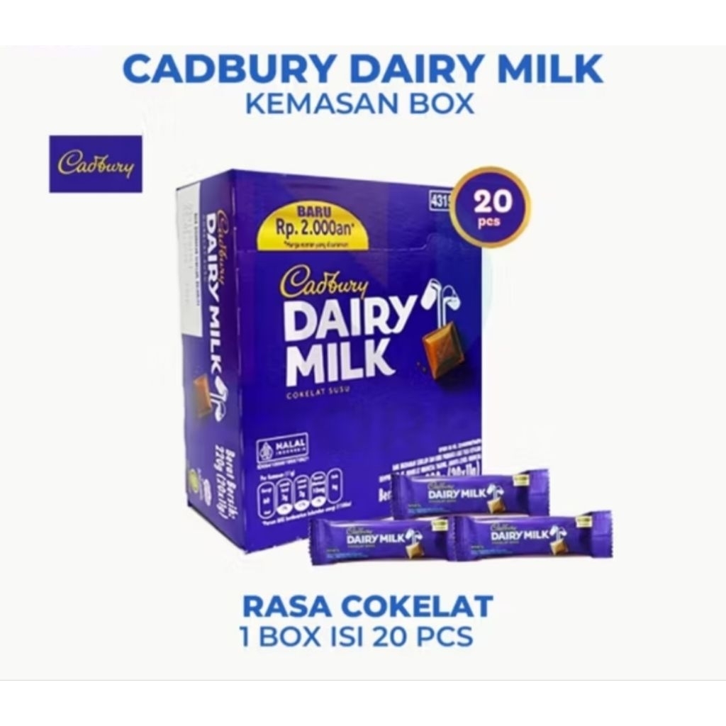 

Cadbury Dairy Milk 220 gr (20x11 g)