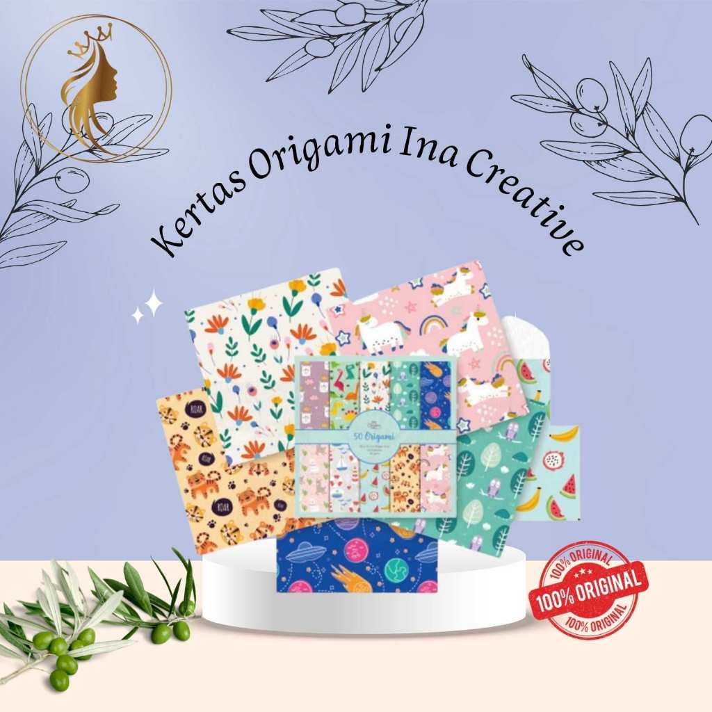 

Kertas Origami 16 x 16 Bolak Balik Motif Ina Creative / Kertas Lipat 15 x 15 Bolak Balik Motif [PCS]