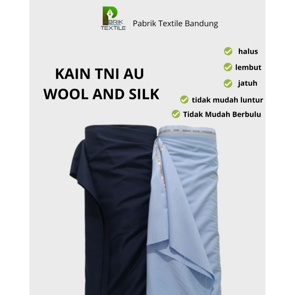 BAKAL BAHAN KAIN BAJU SETELAN DINAS PDH TNI AU EXLUSIP PREMIUM 100% ORIGINAL PUSAT