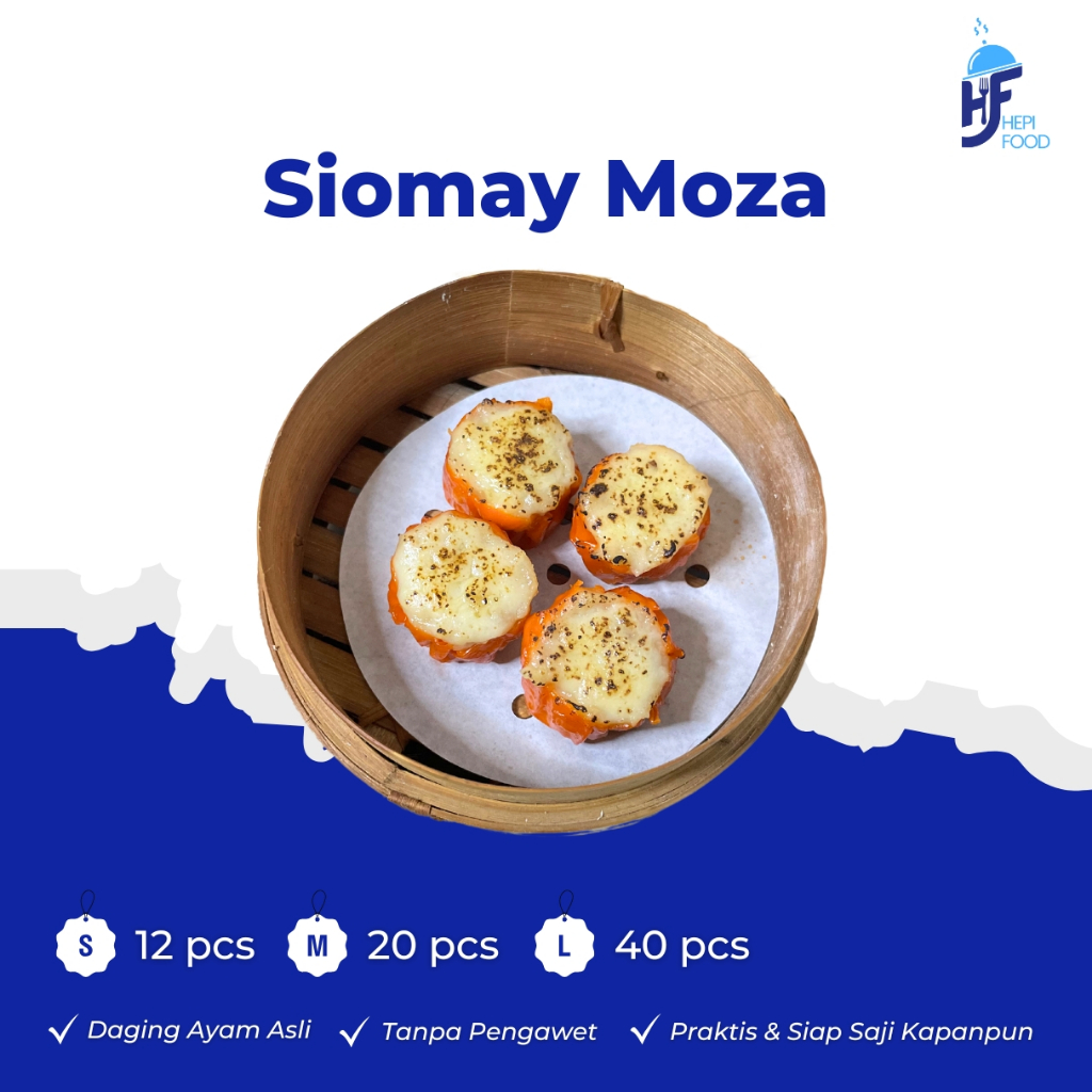 

HEPIFOOD SIOMAY MOZA Frozen Dimsum | Kemasan Usaha | 12,20,40 pcs | Lezat Berkualitas | Tanpa Pengawet