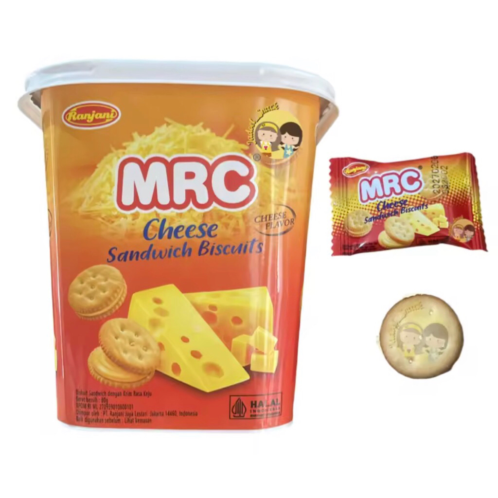

MRC MACAROON CHEESE BISKUIT 80 gram RASA KEJU MANIS