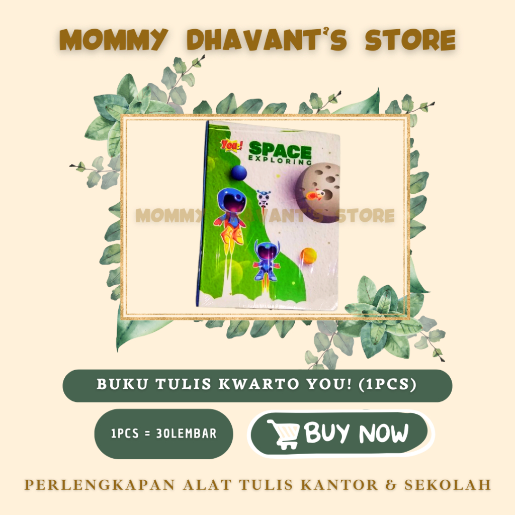 

MD (ECER 1PC) Buku Tulis KWARTO / YOU! / Buku Tulis Ukuran Kecil / Buku Catatan Sekolah