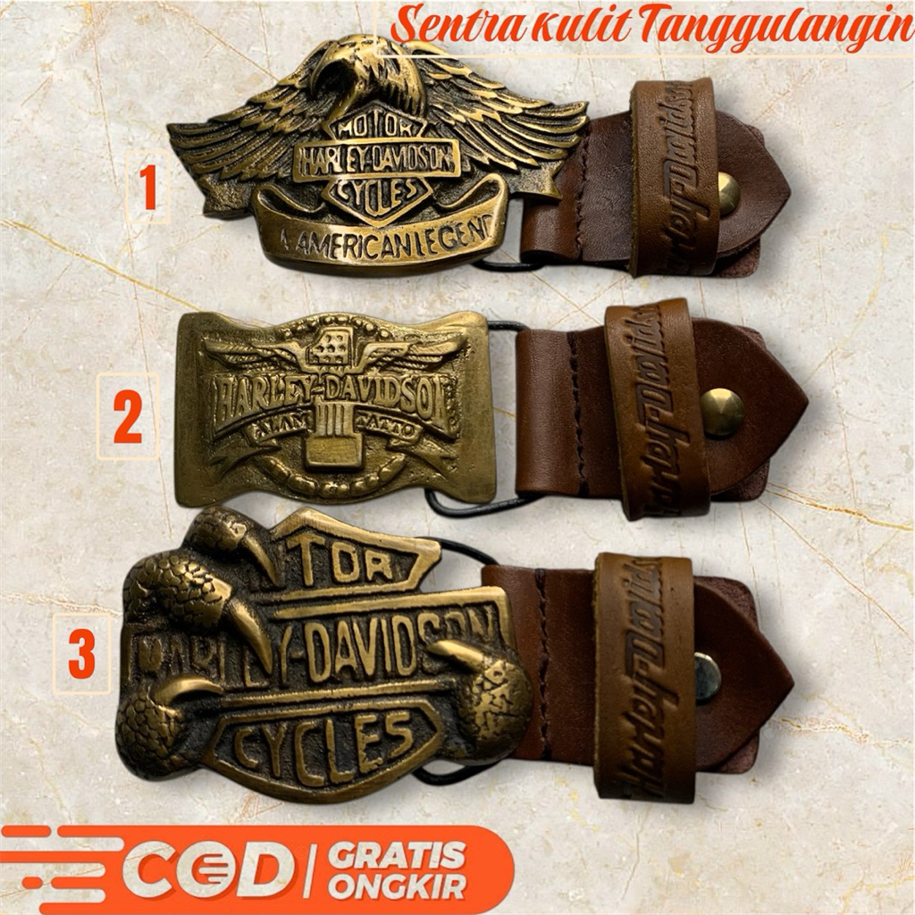 Buckle Kepala Harley Davidson / Kepala Ikat pinggang HD Elang, HD Cakar, HD Clasic