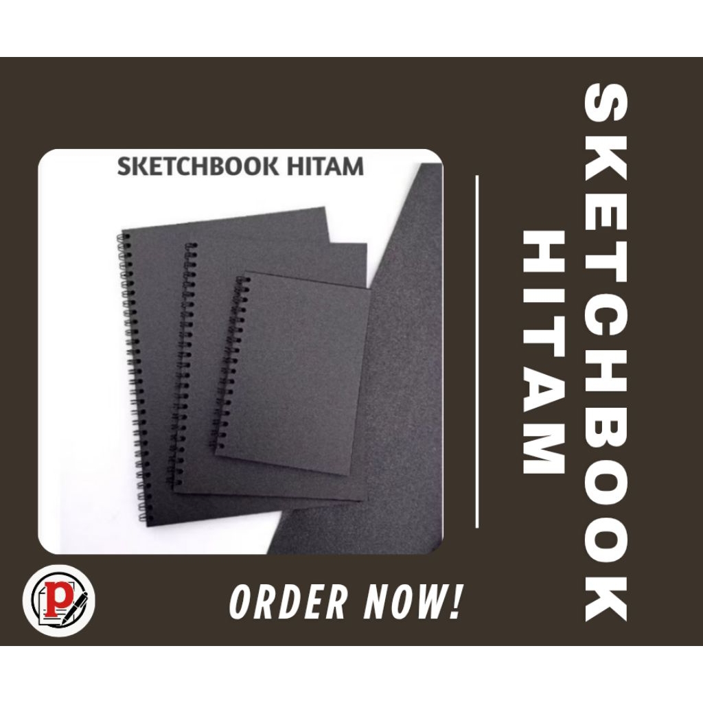 

SKETCHBOOK HITAM SKETCHBOOK SUPER BLACK SKETCHBOOK TEBAL B7 A6 A5 B5 A4