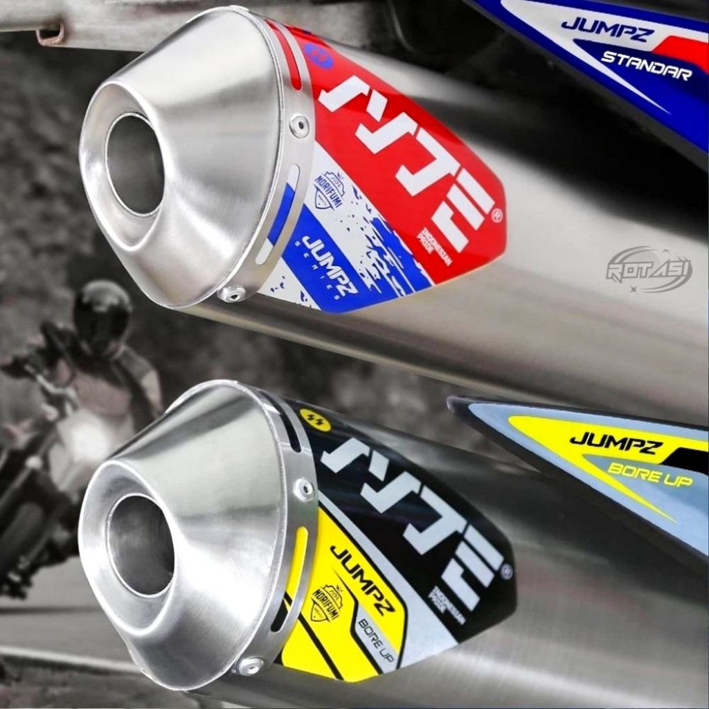 Knalpot Noifumi JUMPZ Full Stainless Standard Bore Up PNP KLX 140 150/CRF 150L/DTRACKER/WR155/TIGER/