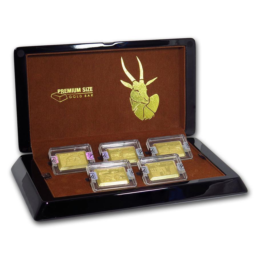 Logam Mulia Fiji 2017 Premium Gold South African Springbok Collection 5 gram