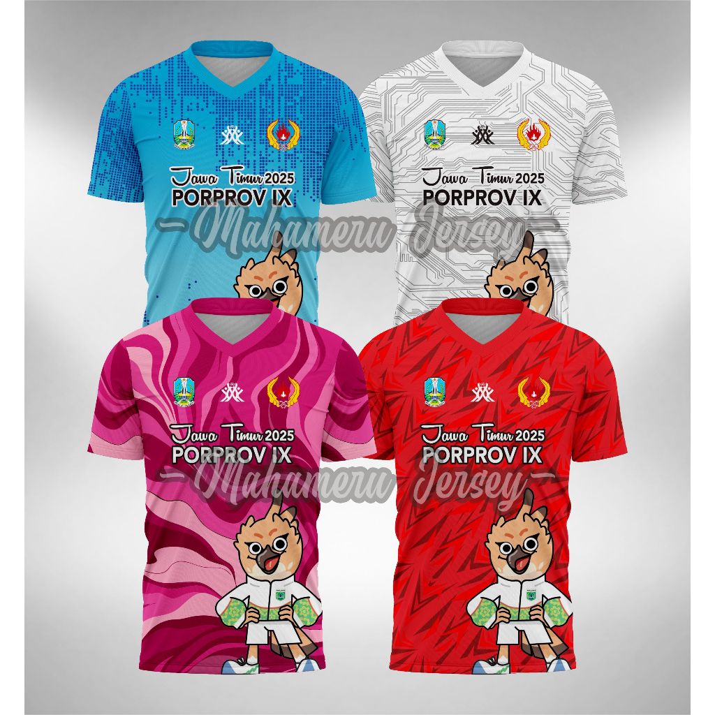 Jersey PORPROV JATIM 2025 Pekan Olahraga Provinsi Jawa Timur MASKOT SAEBA