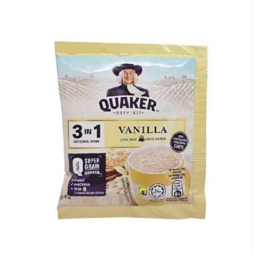 

QUAKER minuman sereal oat 3in1 isi 10 pcs@