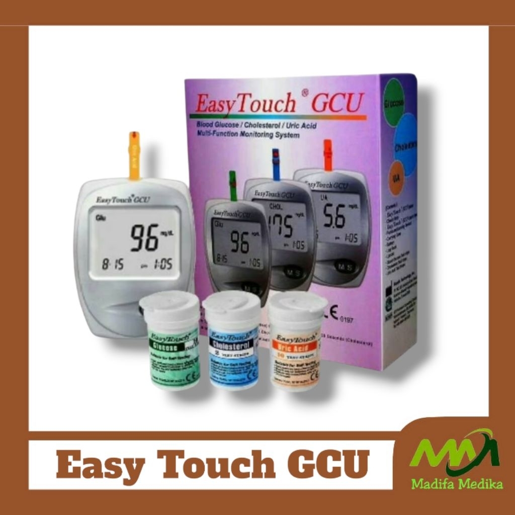 Easy Touch GCU  Alat  ET Easy Touch GCU  Alat Gula Test Gula Darah