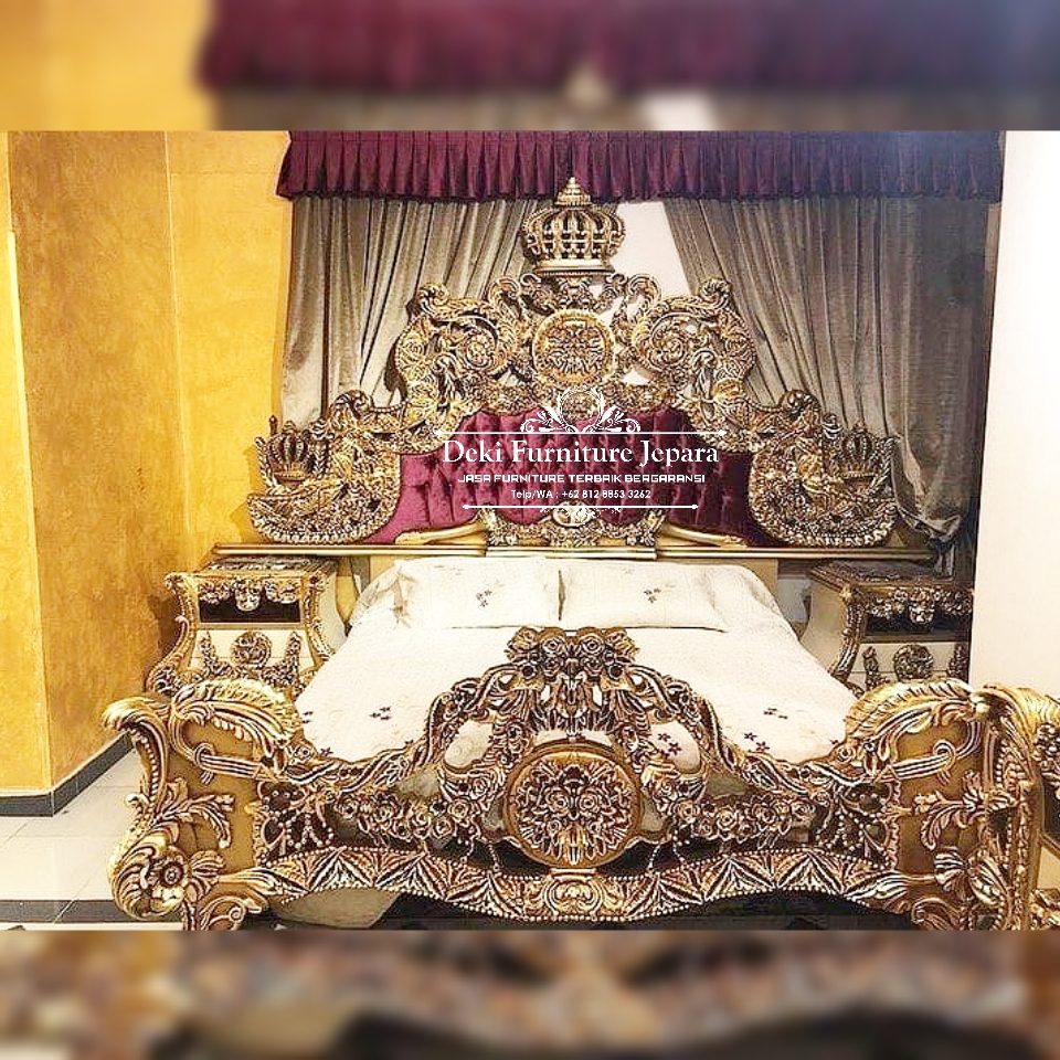 Divan / Dipan Tempat Tidur Jepara Mewah Ranjang Kasur Kayu Jati / Mahoni