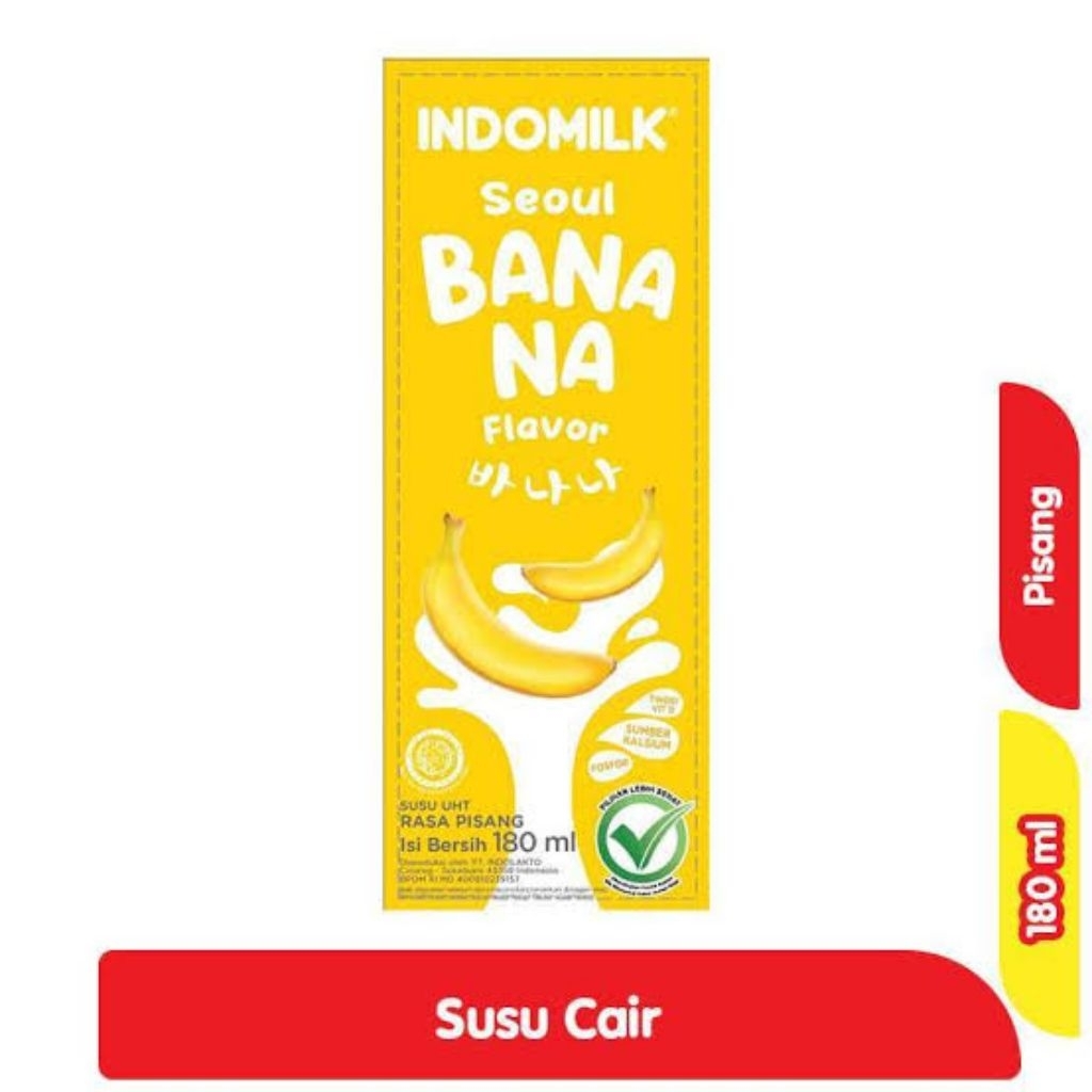 

INDOMILK SEOUL UHT RASA BANANA 180ML