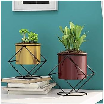 Rak Pot Bunga Besi Meja Standing Rak Bunga Besi Minimalis Vas Bunga Meja Dekorasi Rak Bunga Besi